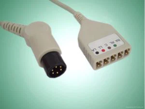 Mindray, Spacelabs, Goldway, Zoll, Welch Allyn, ДатаСкоп 5lead ЕКГ магістральний кабель, тип LL